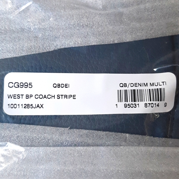 Coach West Backpack w/ Coach Stripe CG995 *NWT* - Picture 9 of 10